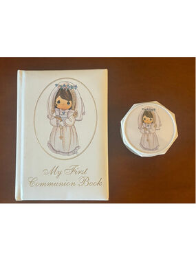Precious Moments My First Communion Book and Rosary Prayer Beads 1995 UNUSED VTG